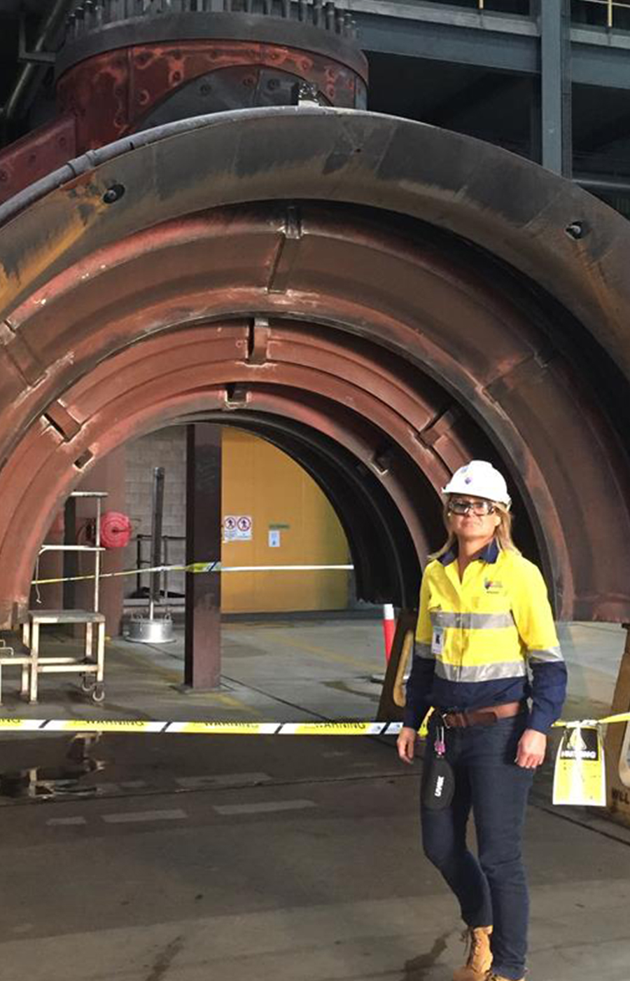 Rhonda McSweeney: Turbine Cover on the site of a coal fire power station during a shut down