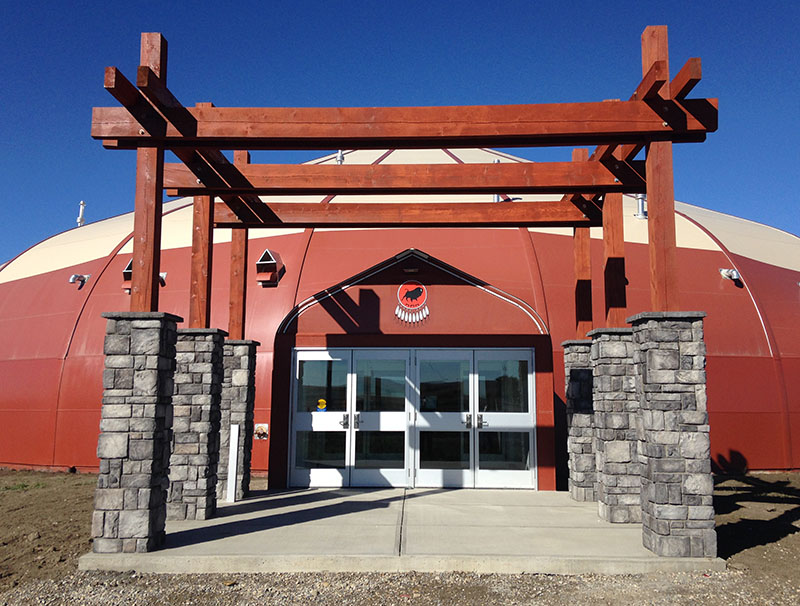 Piikani Nation Multipurpose Centre entrance